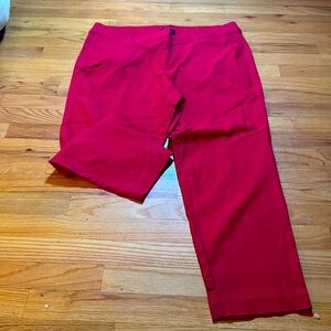 Lane Bryant plus size 20R Red pants The Allie